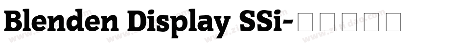 Blenden Display SSi字体转换